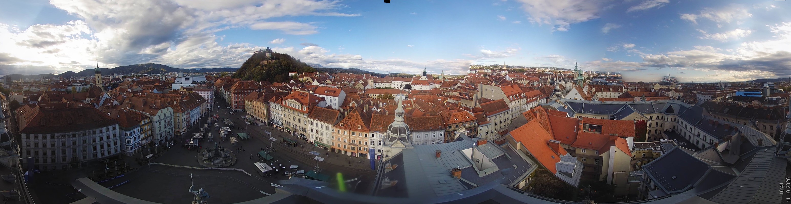 Archiv Foto Webcam Grazer Rathaus