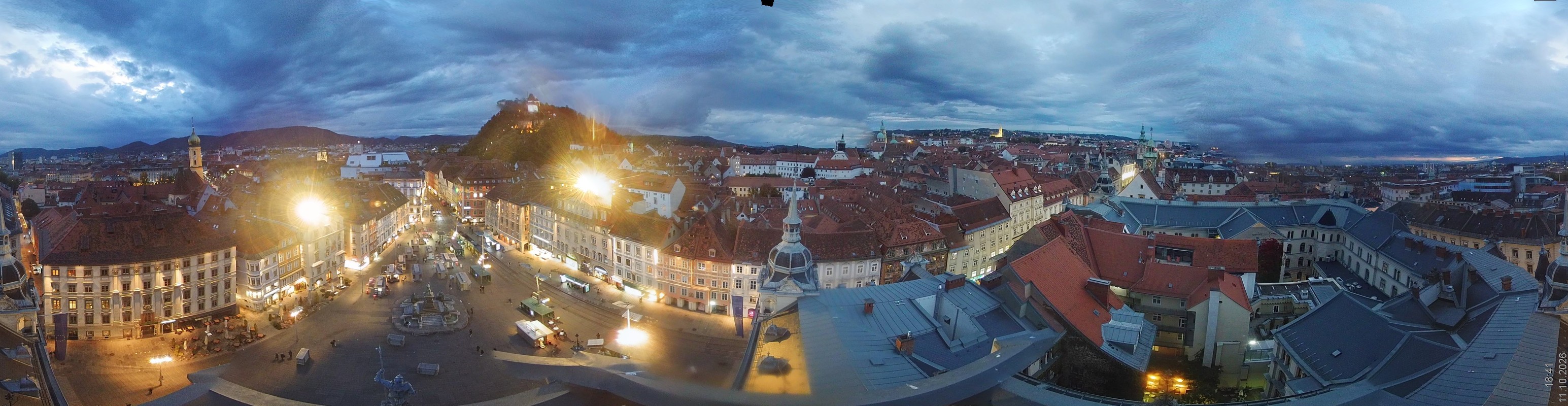 Archiv Foto Webcam Grazer Rathaus