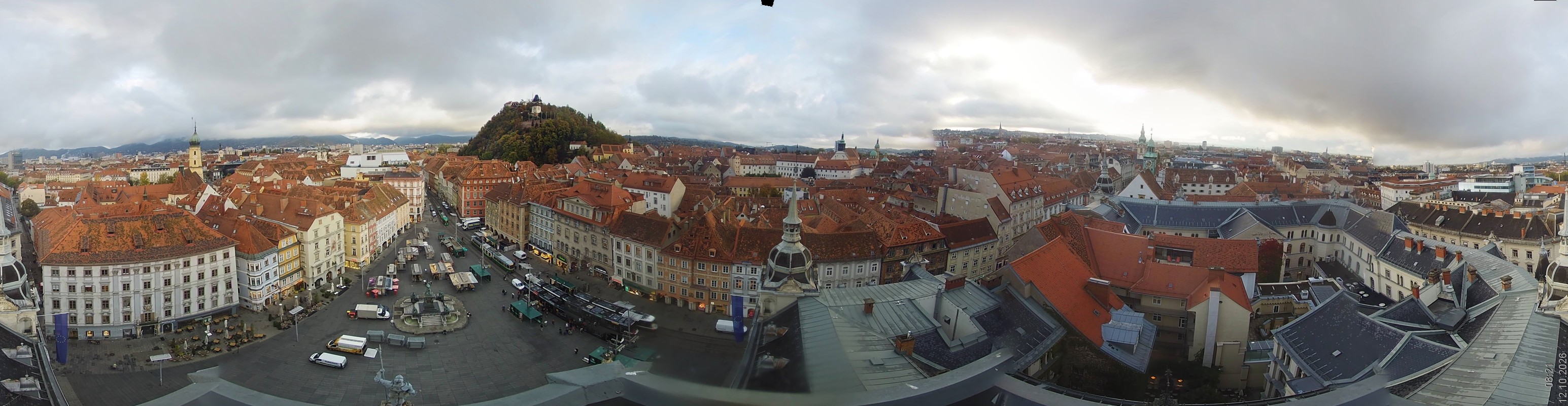 Archiv Foto Webcam Grazer Rathaus