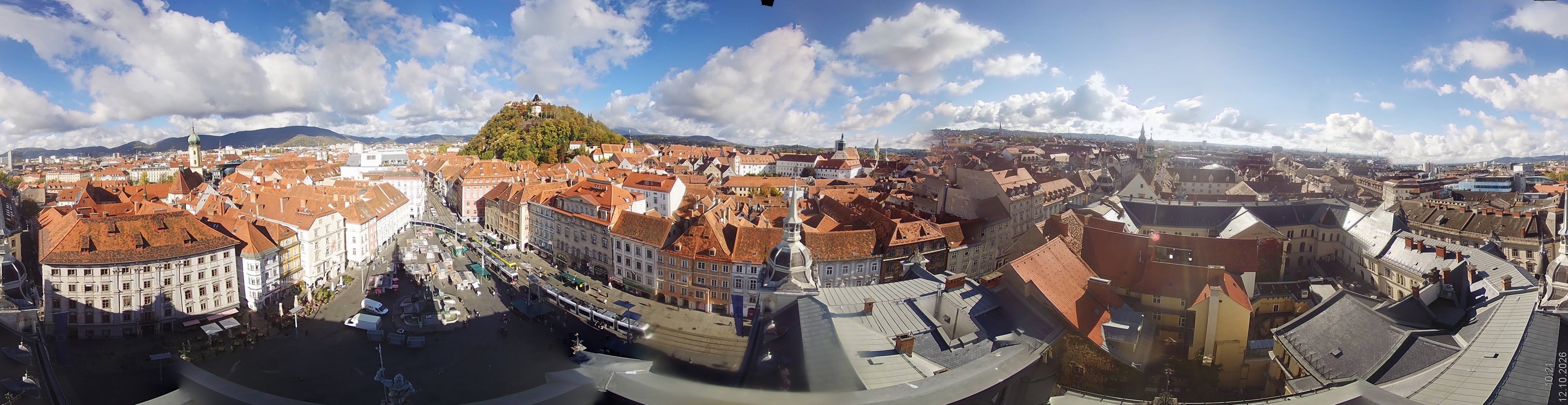 Archiv Foto Webcam Grazer Rathaus