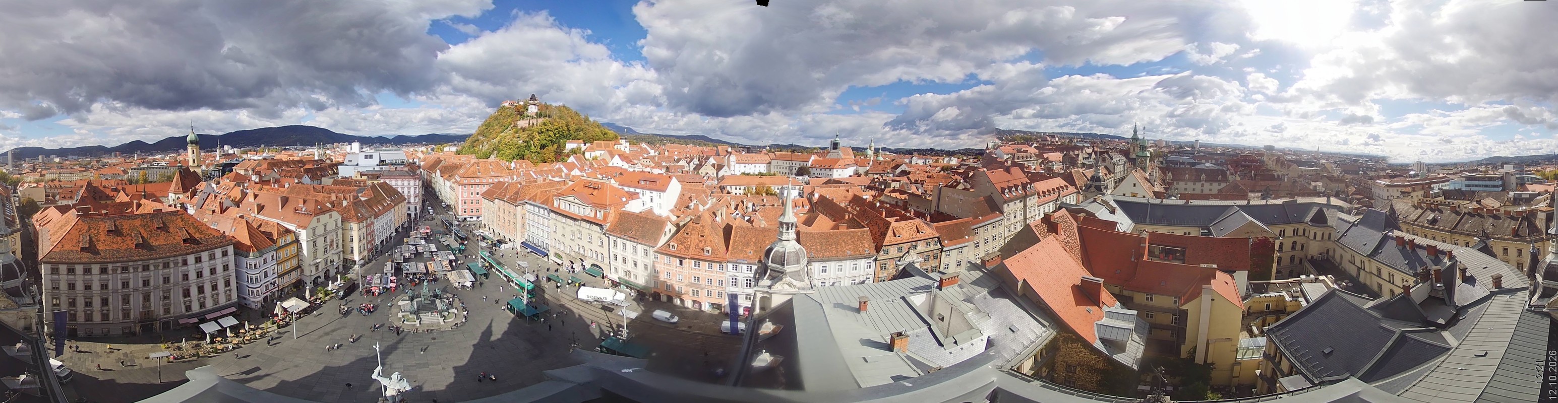 Archiv Foto Webcam Grazer Rathaus