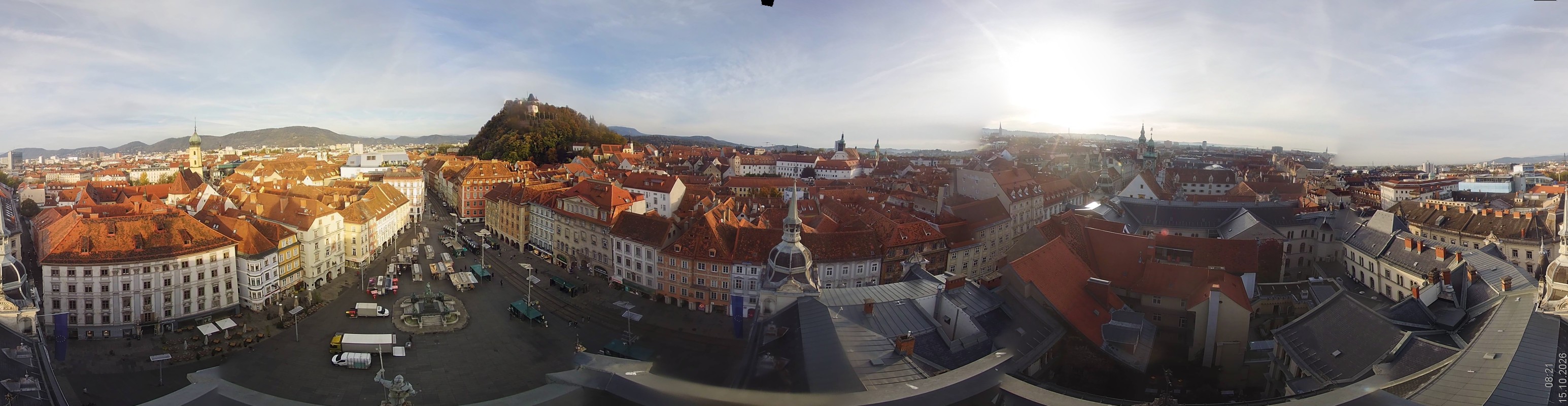 Archiv Foto Webcam Grazer Rathaus