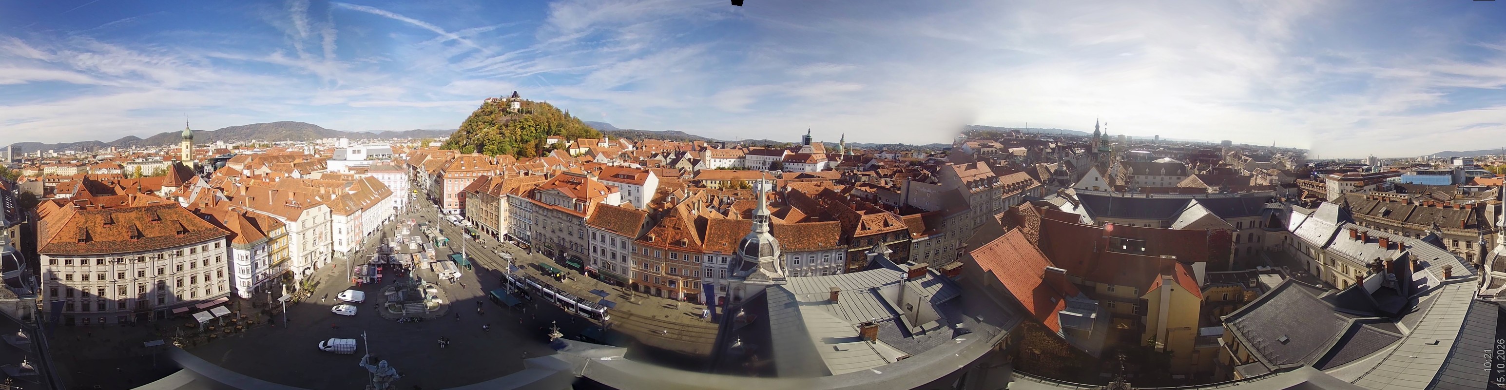 Archiv Foto Webcam Grazer Rathaus