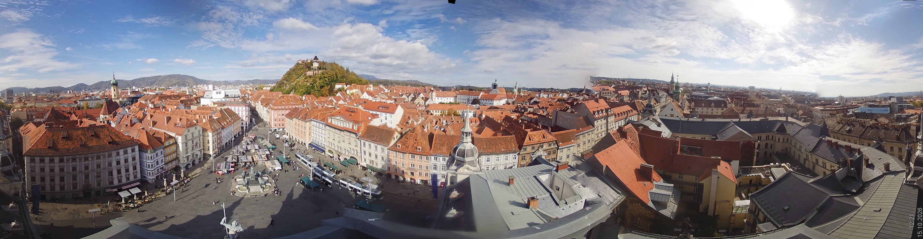 Archiv Foto Webcam Grazer Rathaus