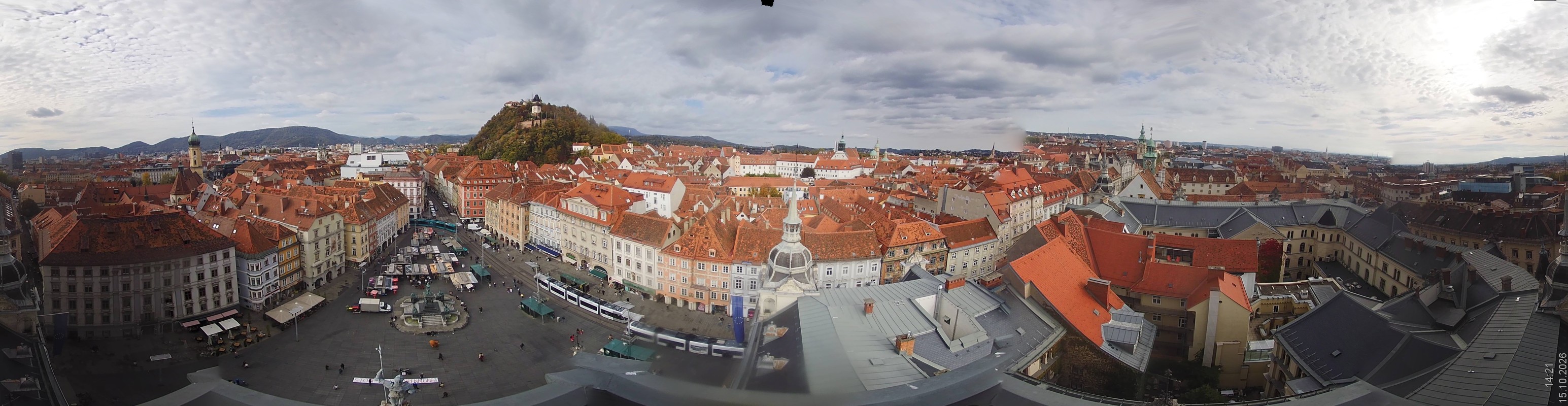 Archiv Foto Webcam Grazer Rathaus