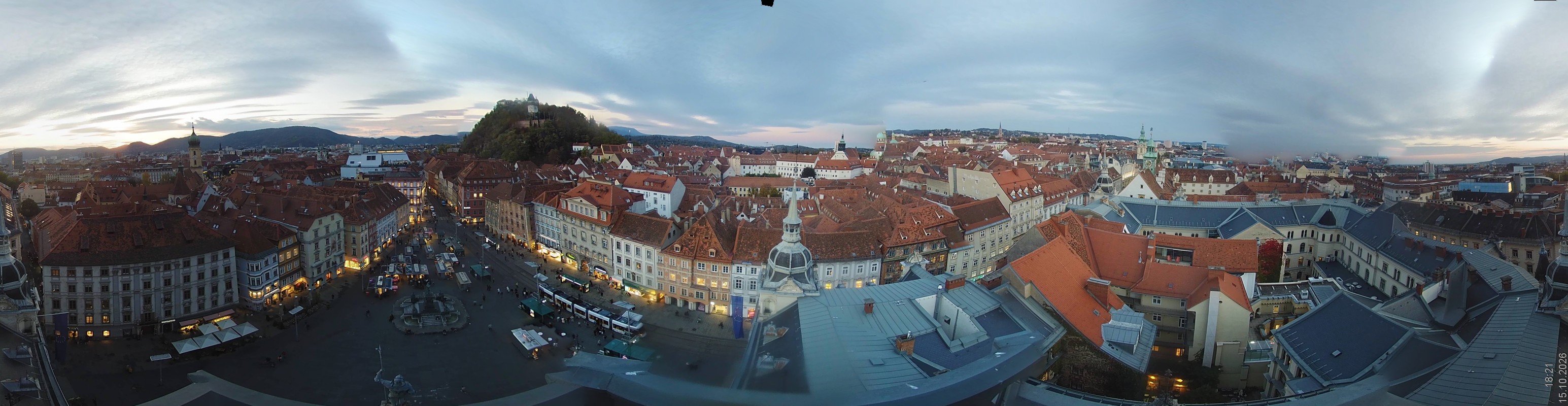 Archiv Foto Webcam Grazer Rathaus
