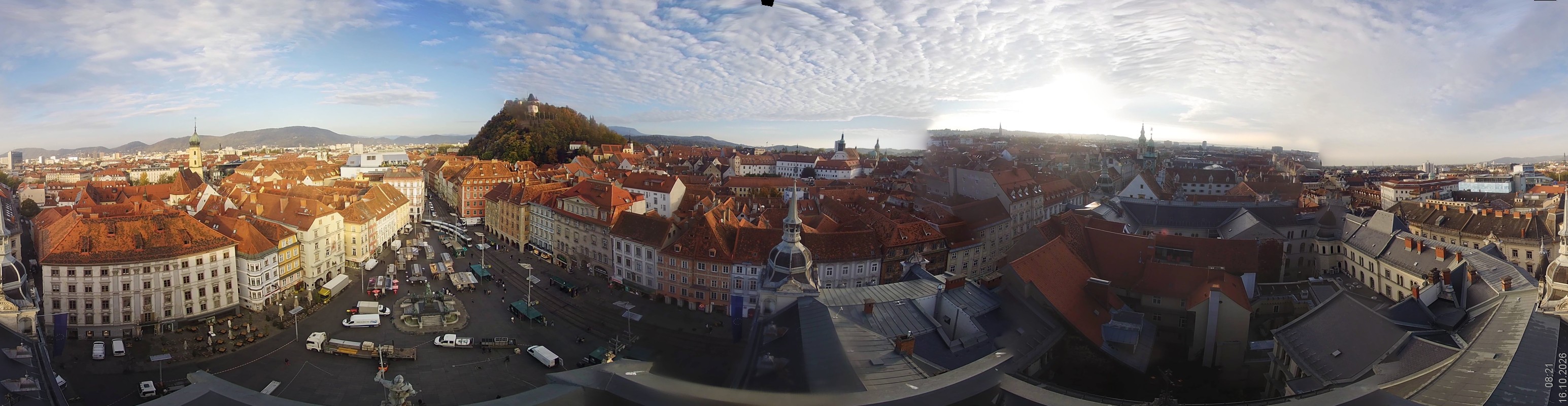 Archiv Foto Webcam Grazer Rathaus