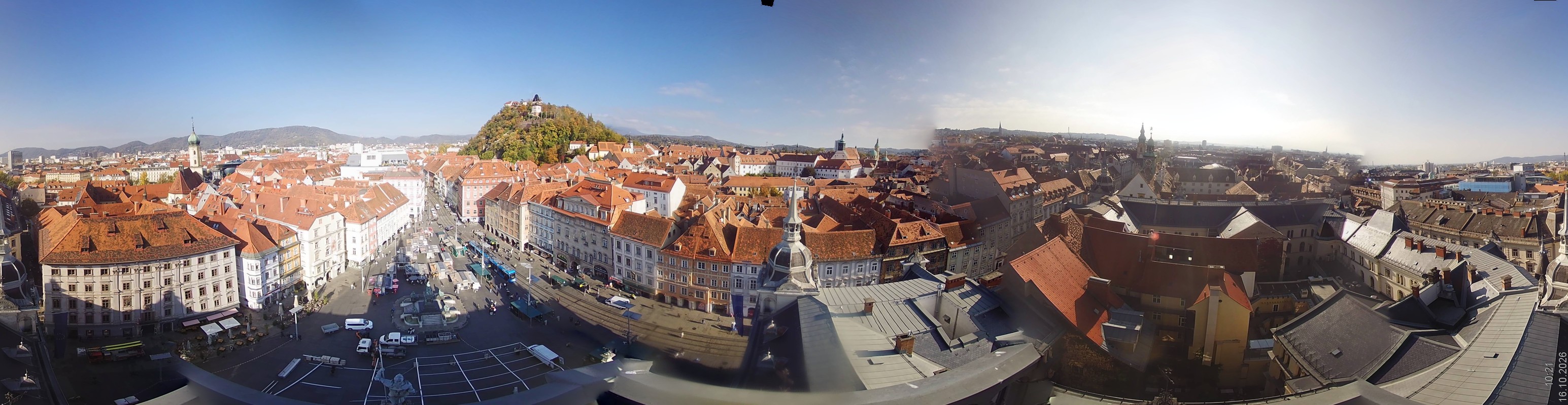 Archiv Foto Webcam Grazer Rathaus