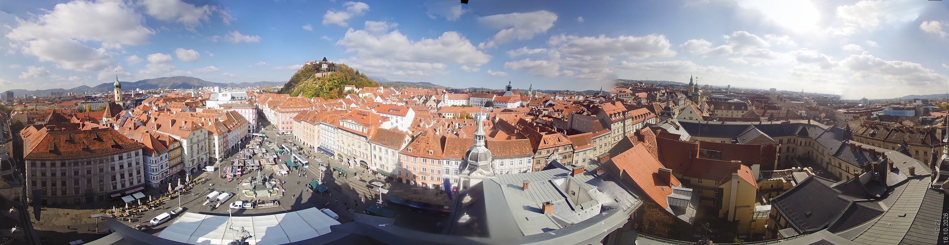 Archiv Foto Webcam Grazer Rathaus