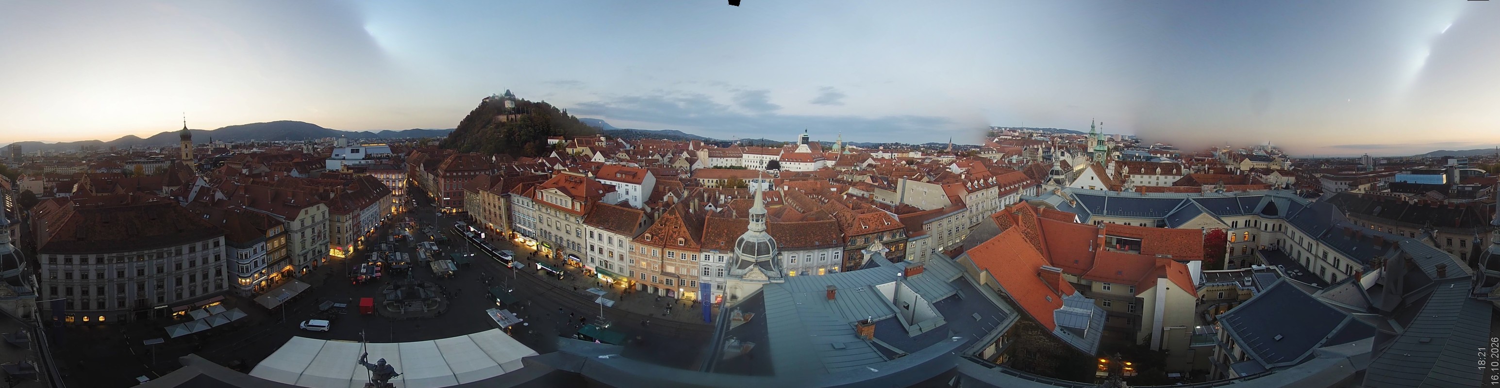 Archiv Foto Webcam Grazer Rathaus