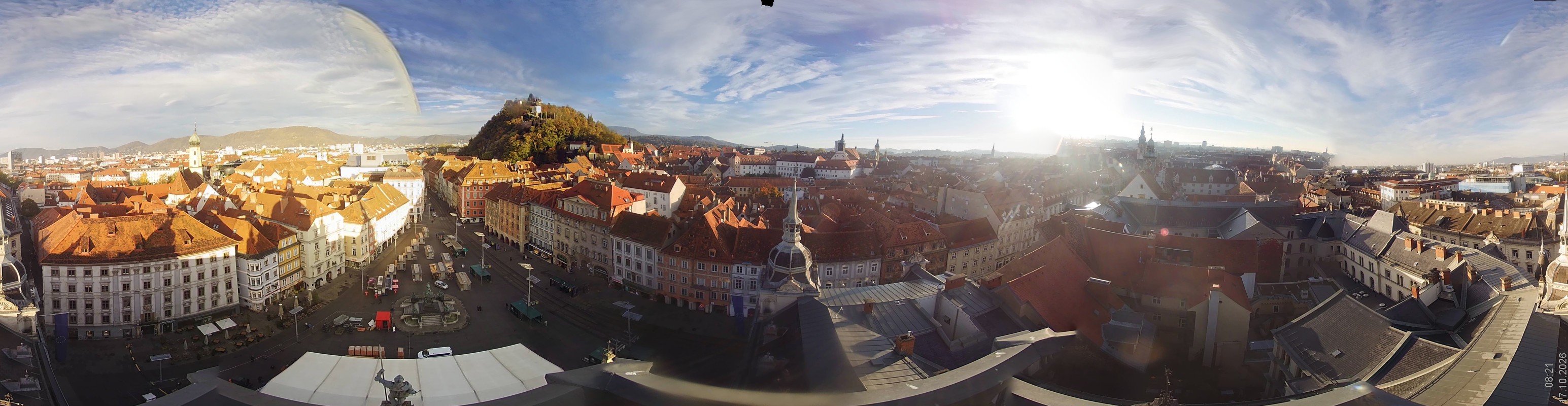 Archiv Foto Webcam Grazer Rathaus
