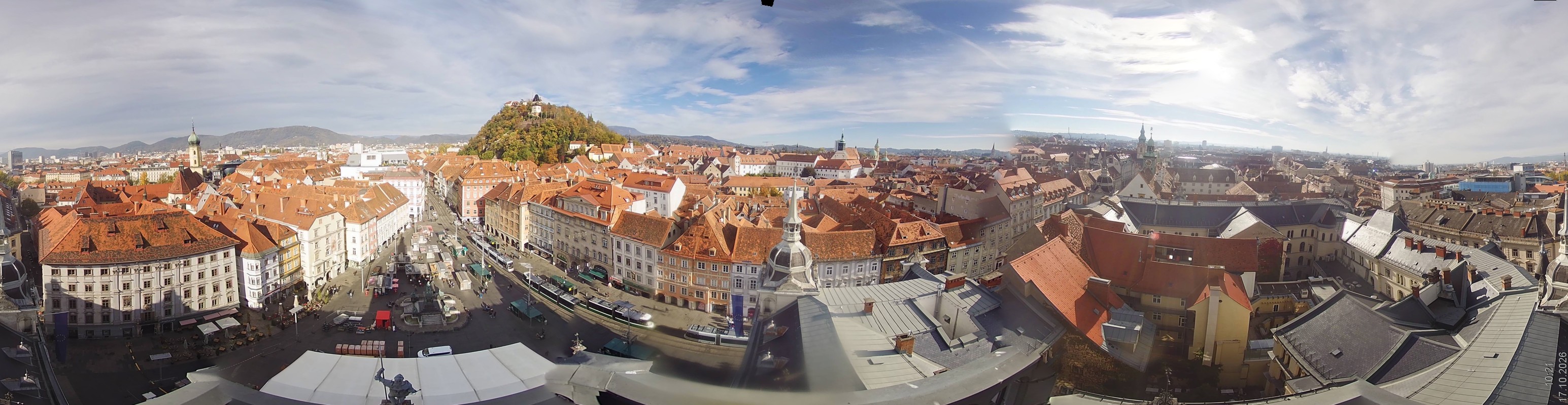 Archiv Foto Webcam Grazer Rathaus