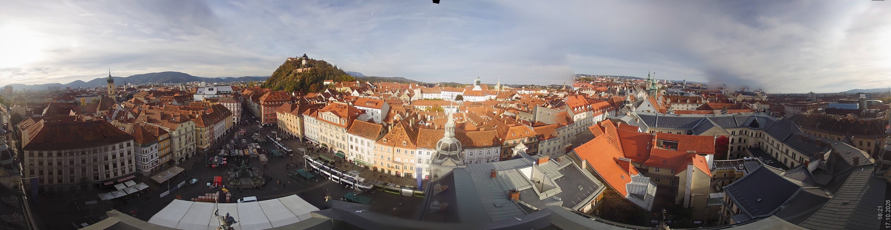Archiv Foto Webcam Grazer Rathaus