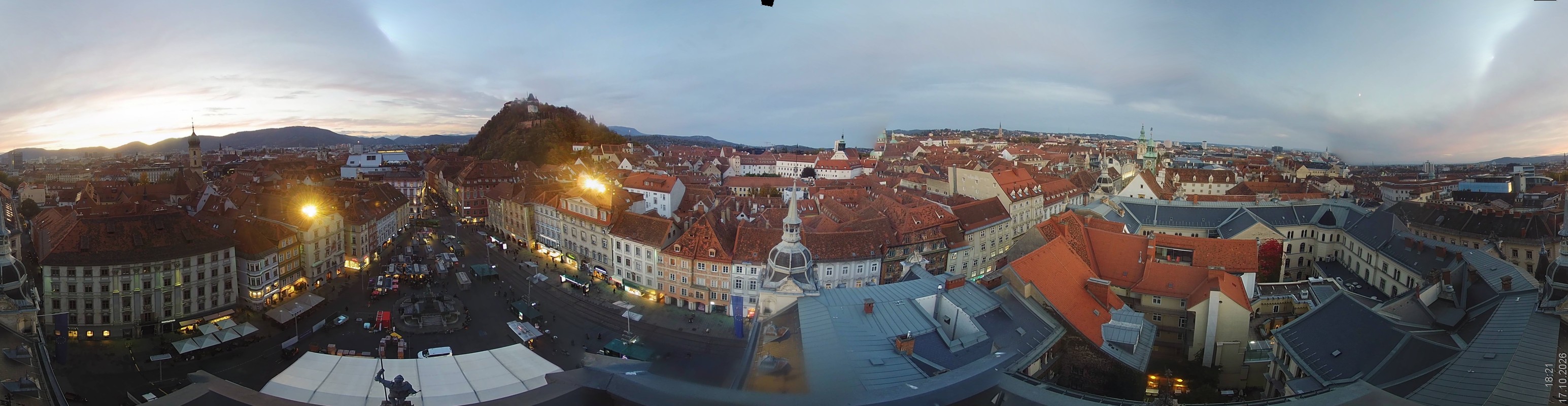 Archiv Foto Webcam Grazer Rathaus