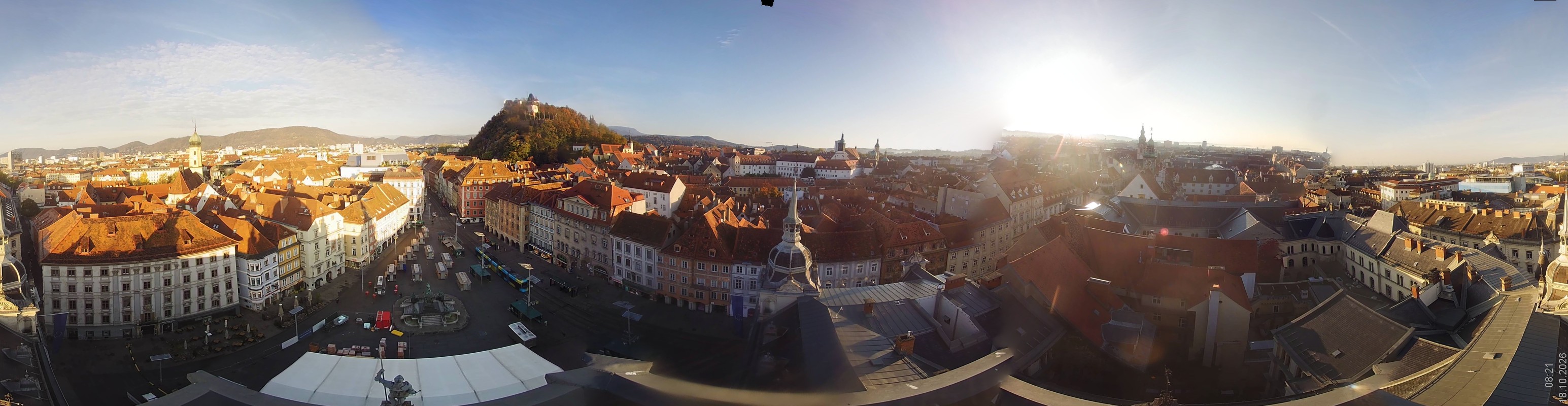Archiv Foto Webcam Grazer Rathaus