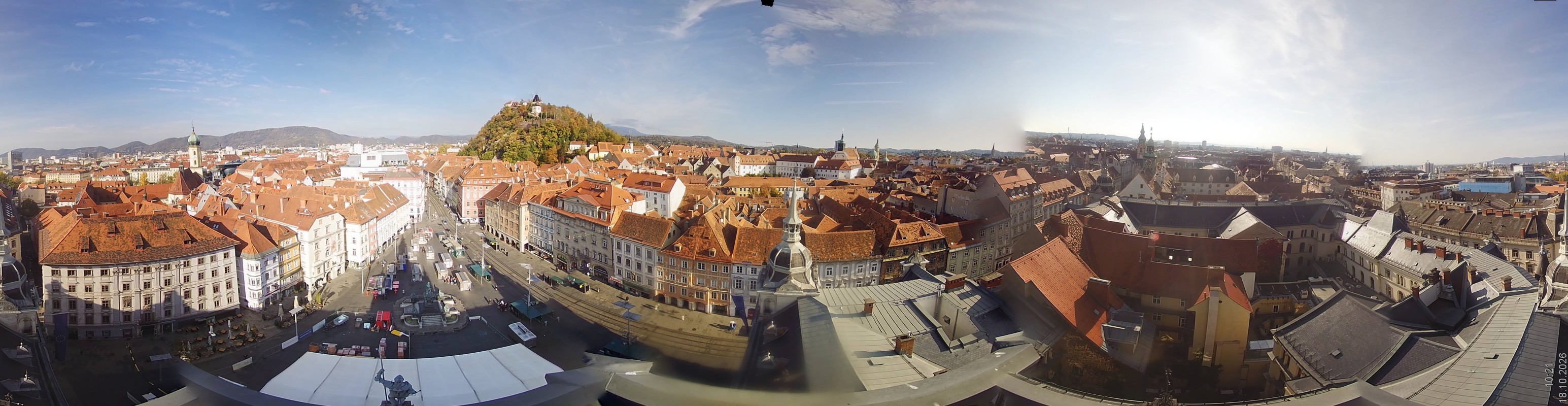 Archiv Foto Webcam Grazer Rathaus