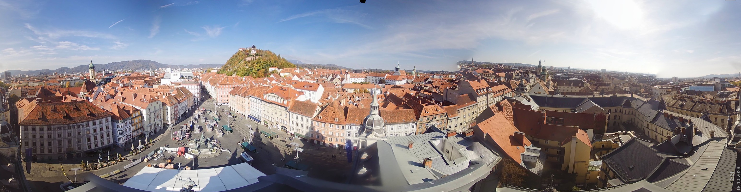 Archiv Foto Webcam Grazer Rathaus