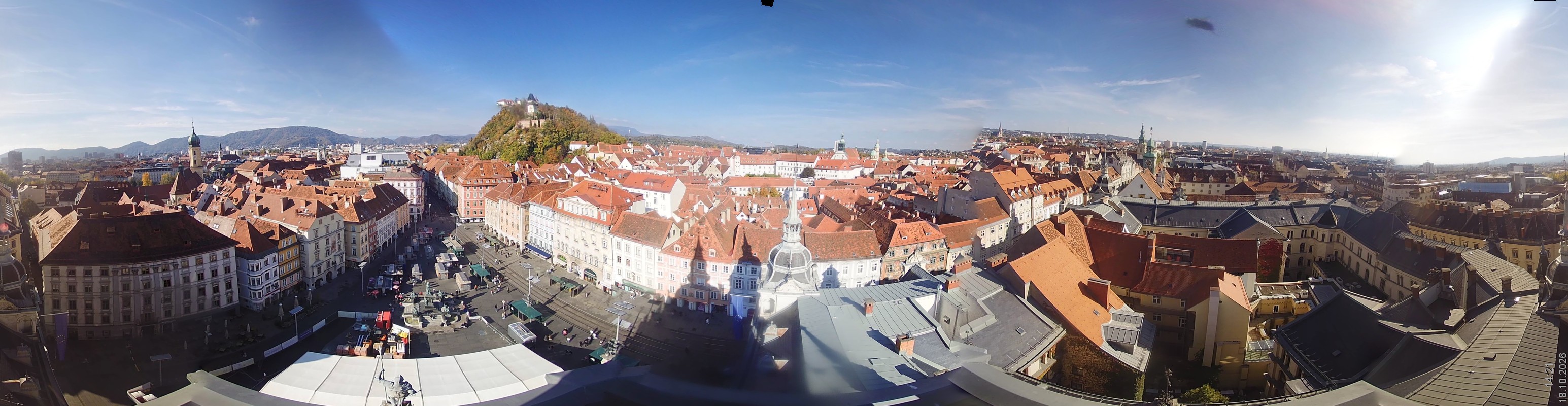 Archiv Foto Webcam Grazer Rathaus
