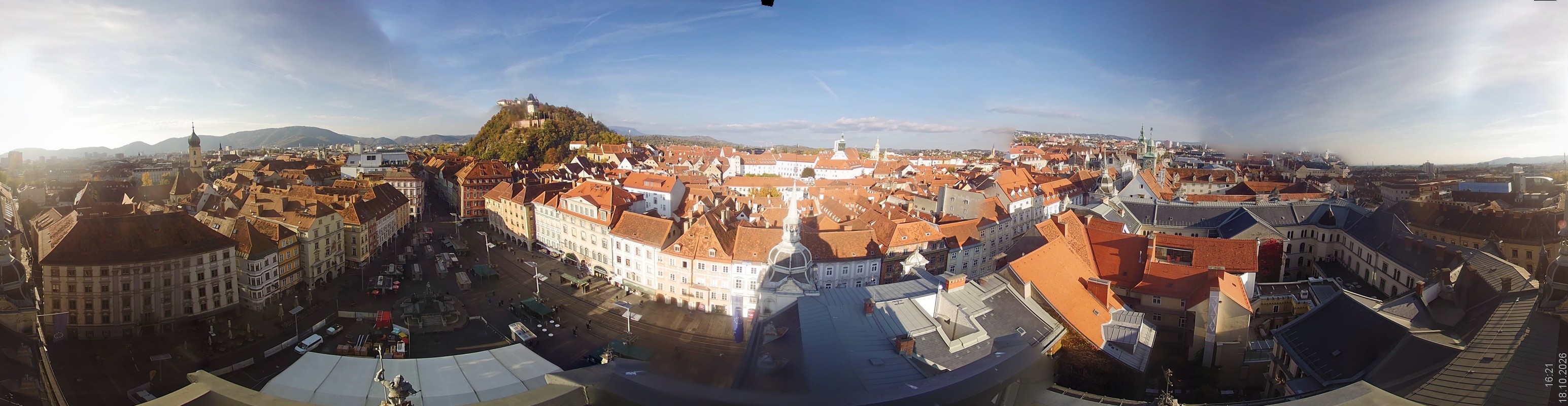 Archiv Foto Webcam Grazer Rathaus