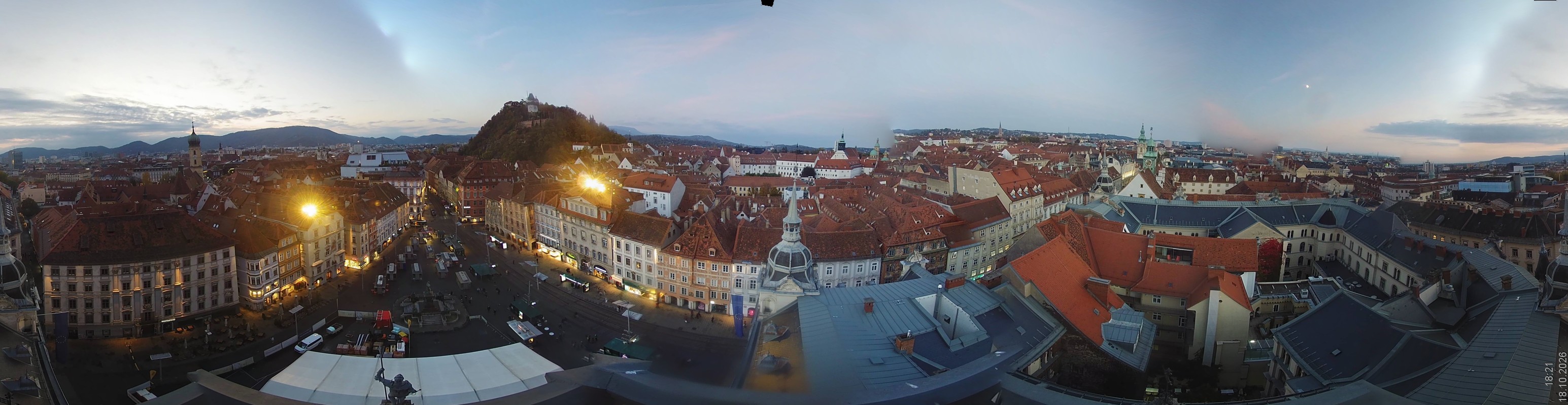 Archiv Foto Webcam Grazer Rathaus