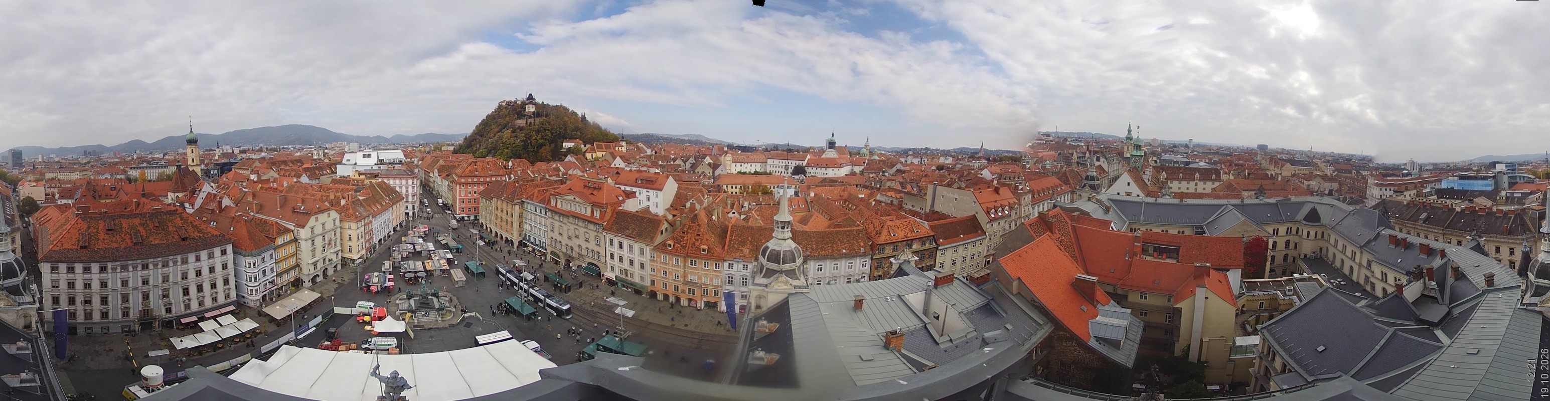 Archiv Foto Webcam Grazer Rathaus