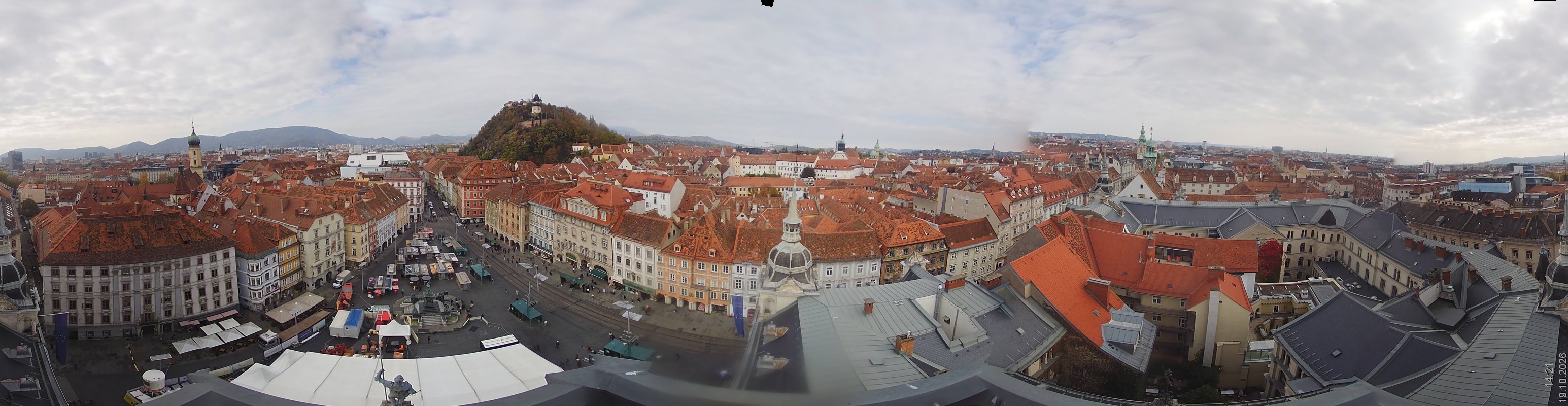 Archiv Foto Webcam Grazer Rathaus