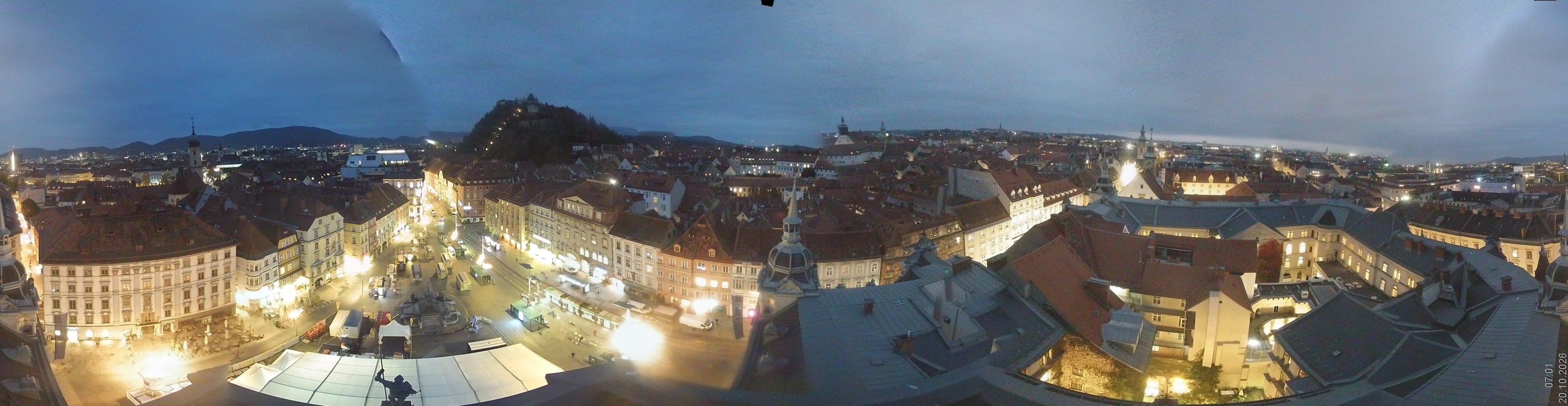Archiv Foto Webcam Grazer Rathaus