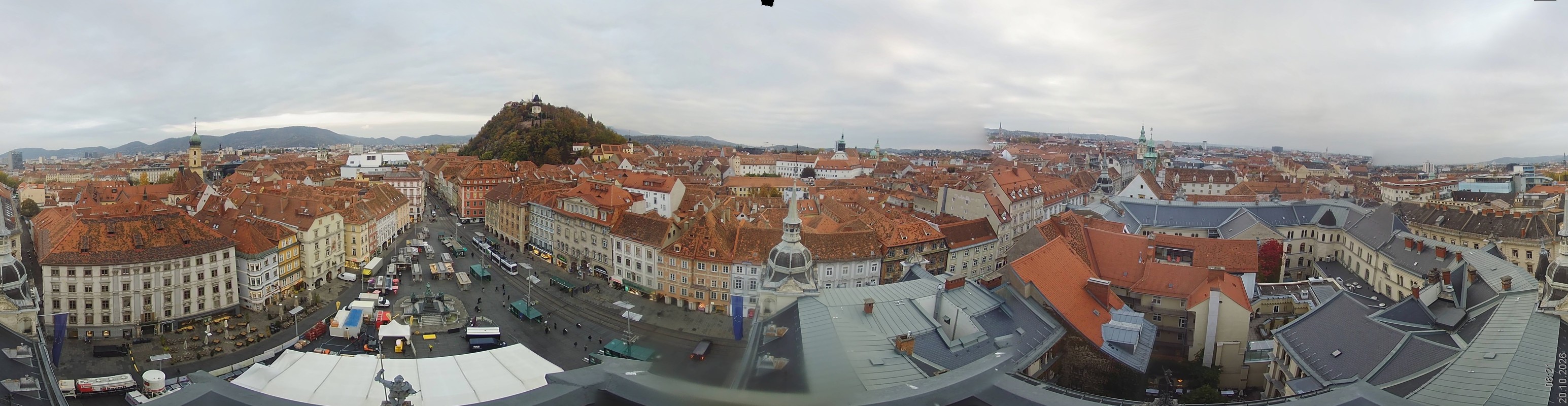 Archiv Foto Webcam Grazer Rathaus