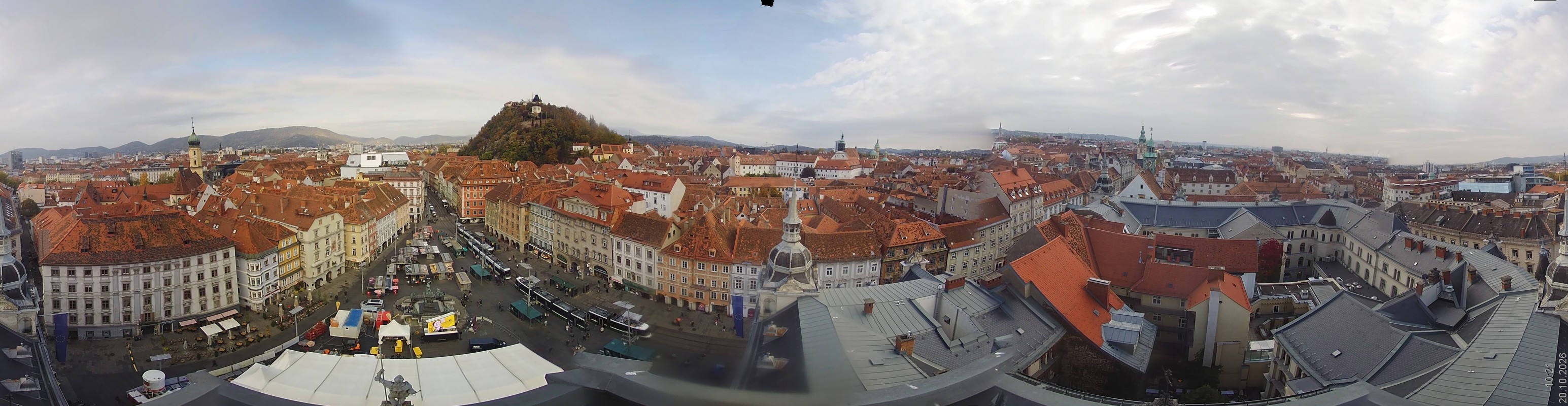 Archiv Foto Webcam Grazer Rathaus