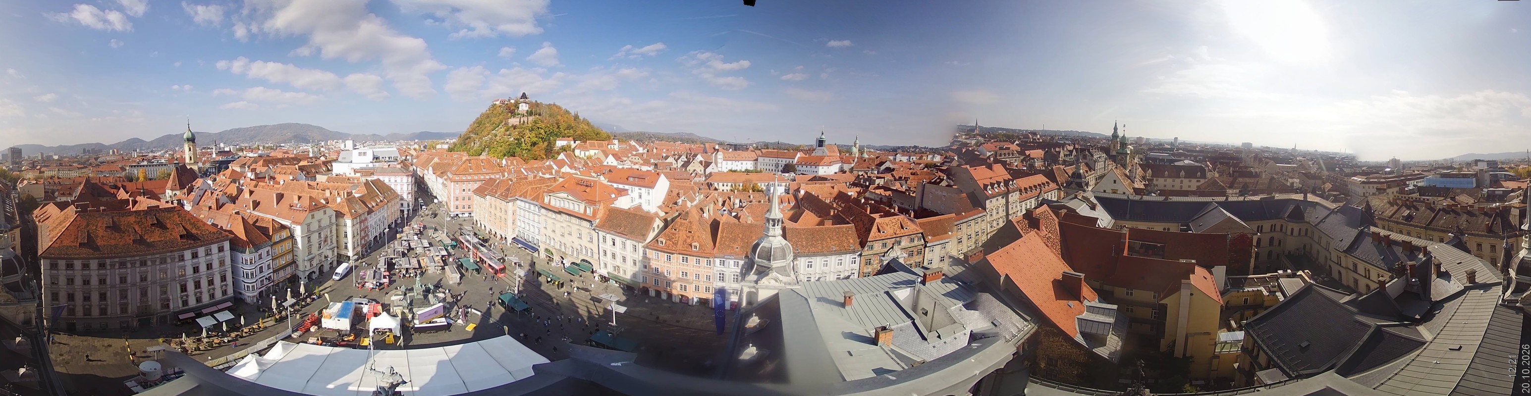 Archiv Foto Webcam Grazer Rathaus