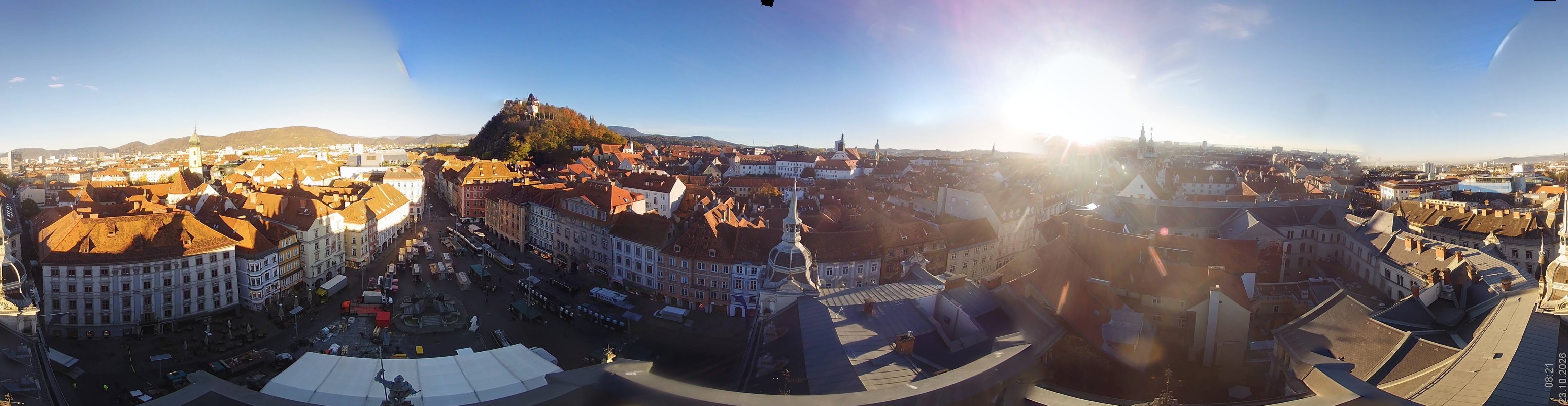 Archiv Foto Webcam Grazer Rathaus