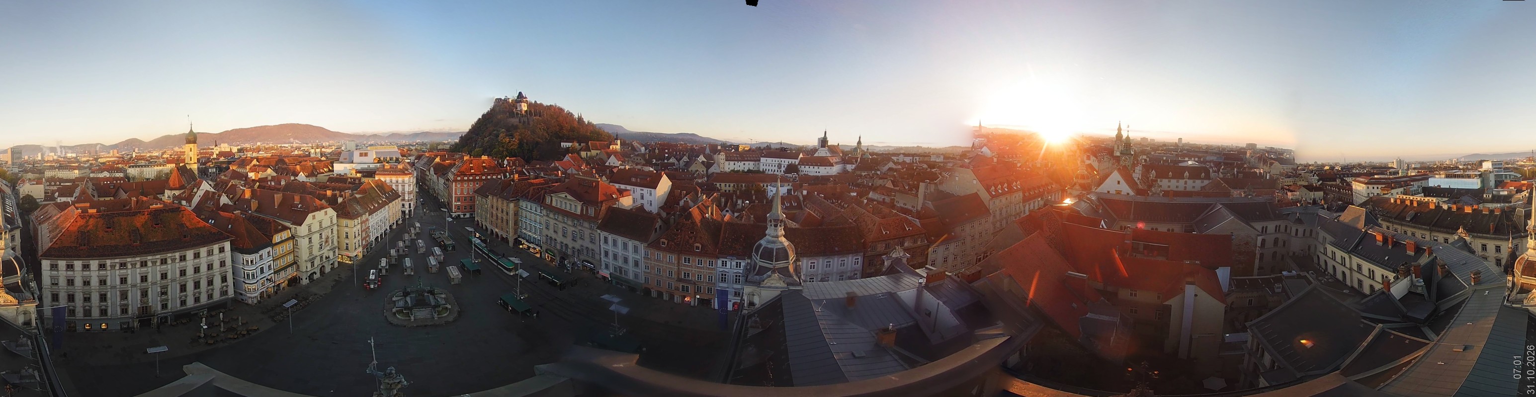 Archiv Foto Webcam Grazer Rathaus