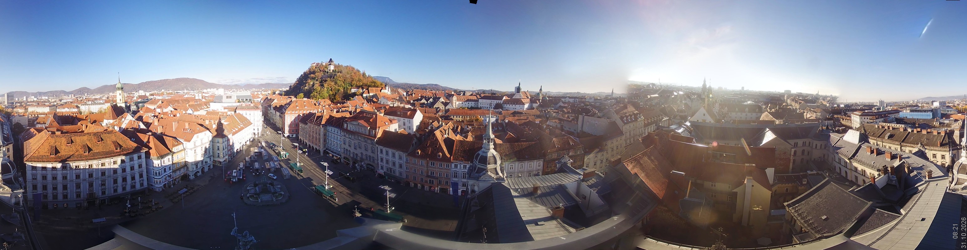 Archiv Foto Webcam Grazer Rathaus