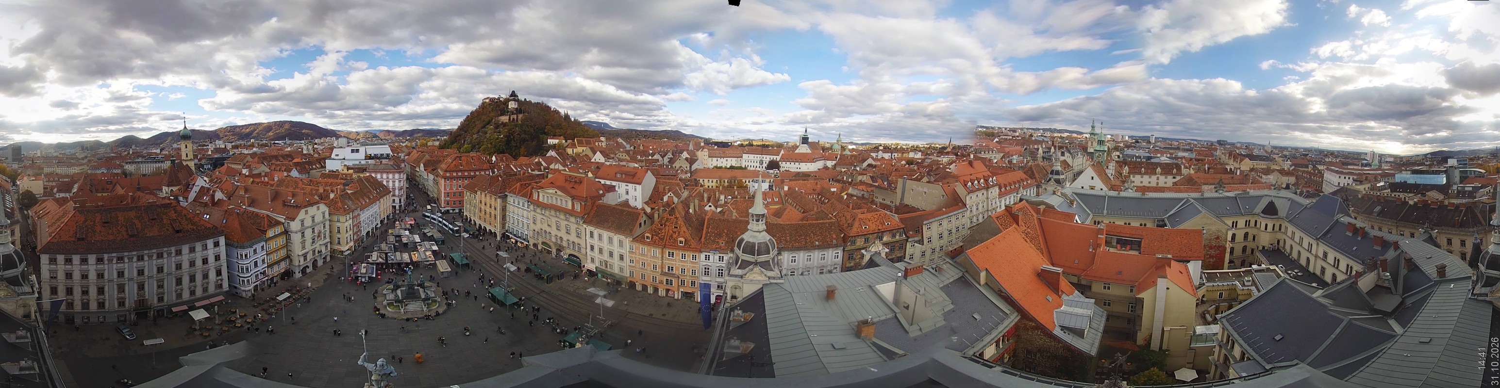 Archiv Foto Webcam Grazer Rathaus