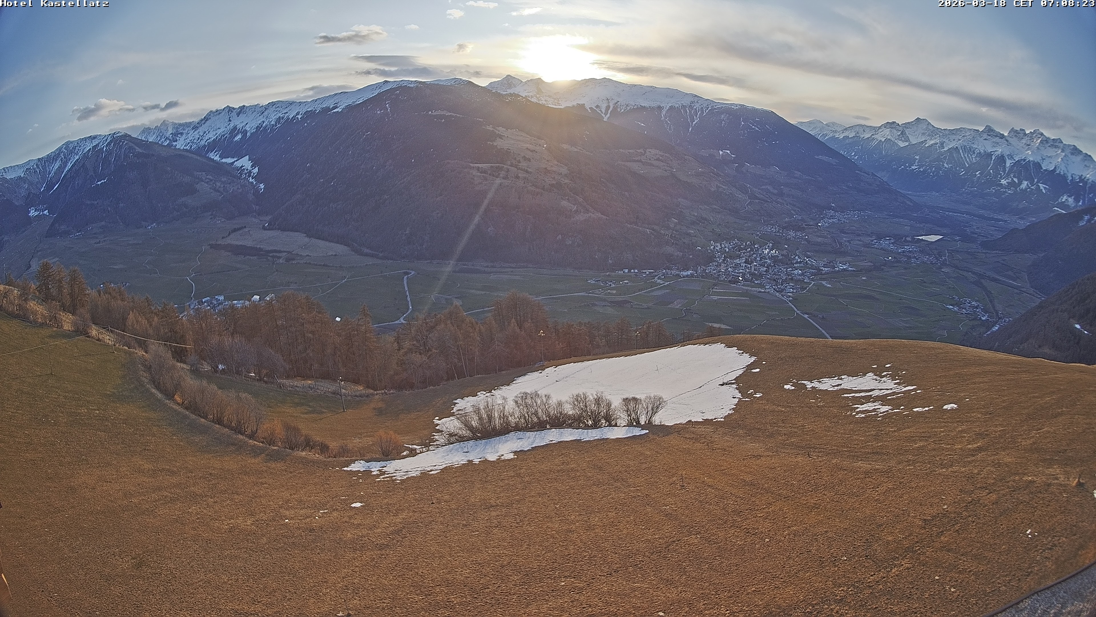 Archived image Webcam Panoramic View Kastellatz - Mals