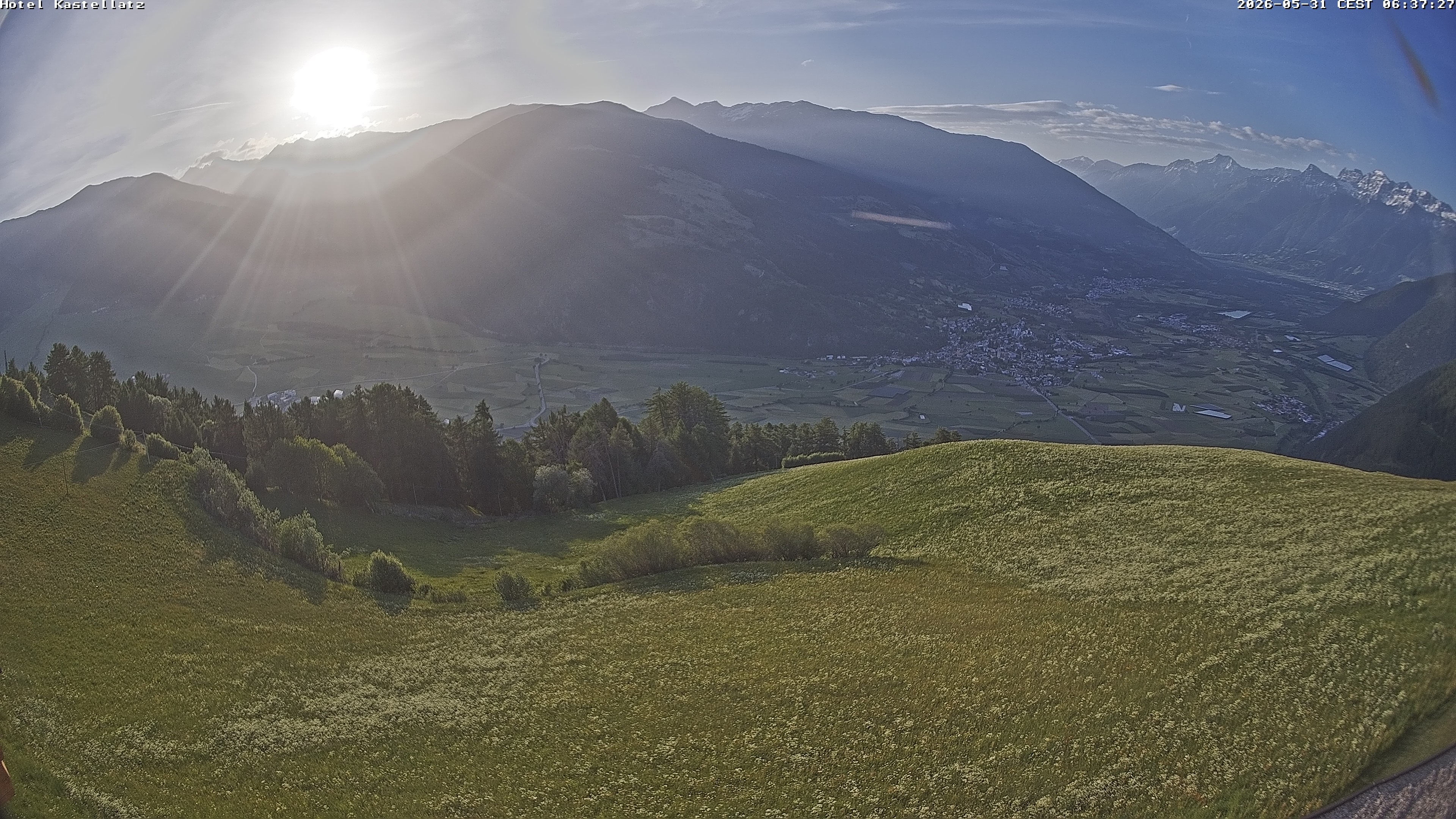 Archived image Webcam Panoramic View Kastellatz - Mals