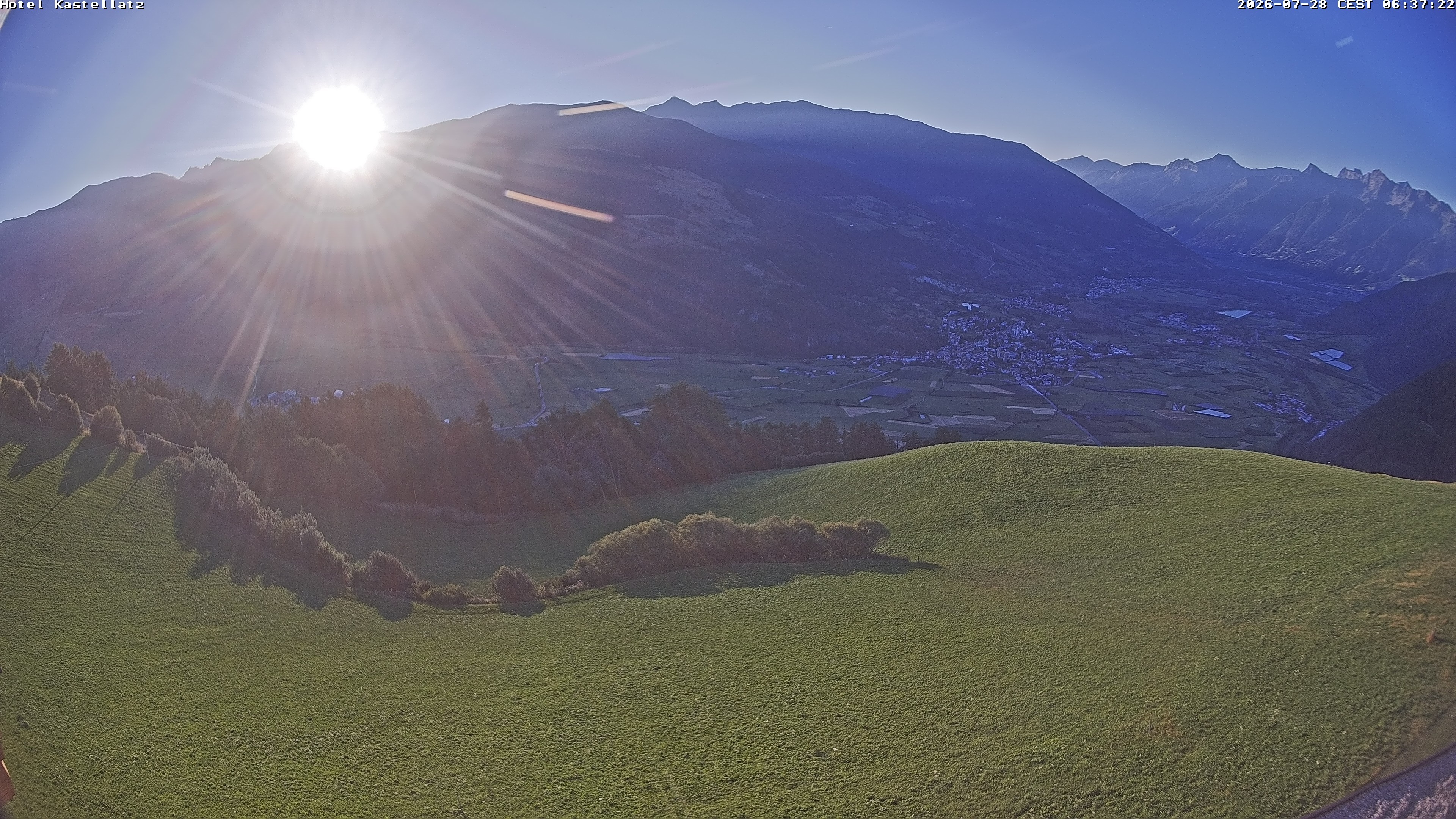 Archived image Webcam Panoramic View Kastellatz - Mals