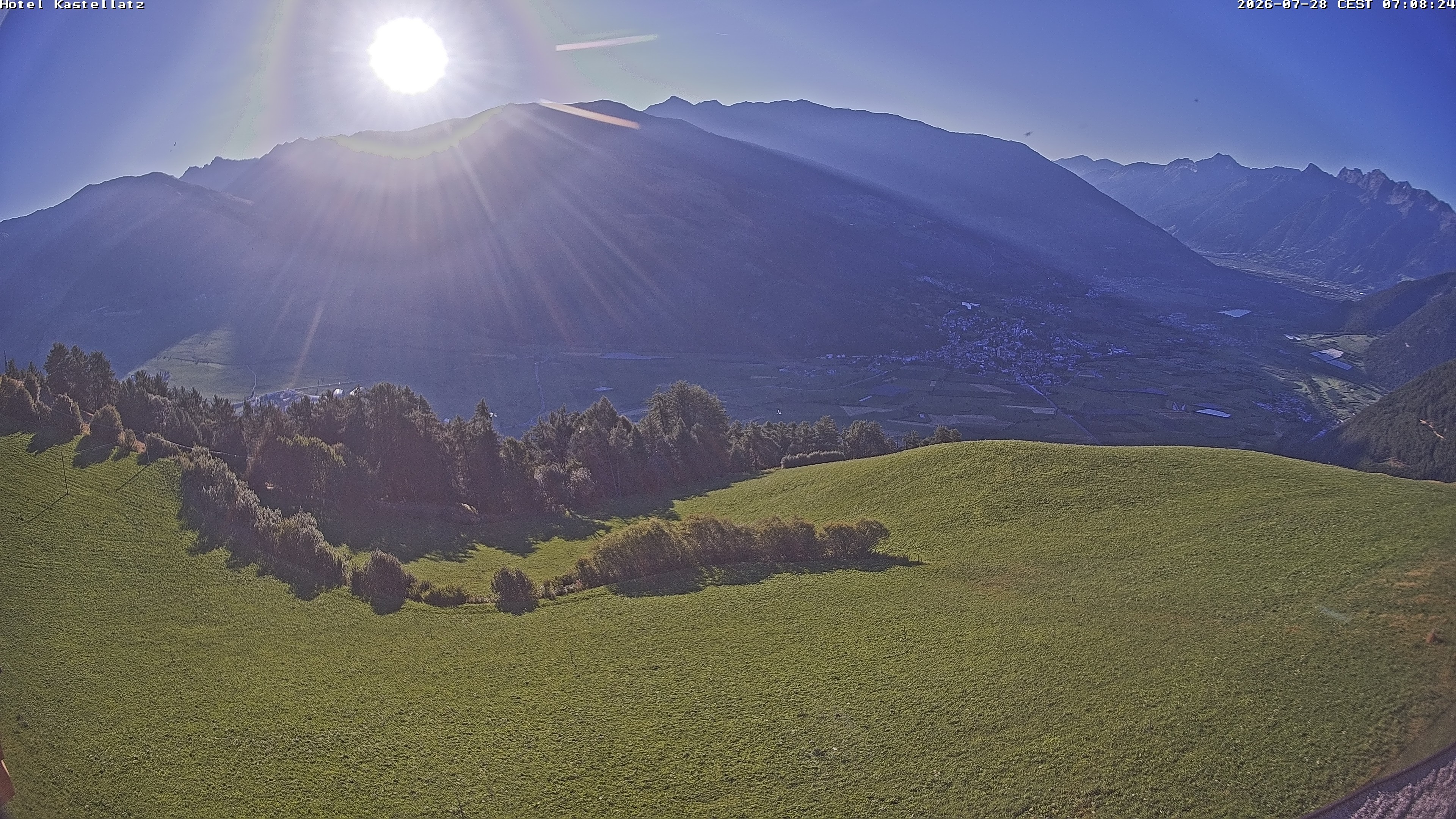 Archived image Webcam Panoramic View Kastellatz - Mals