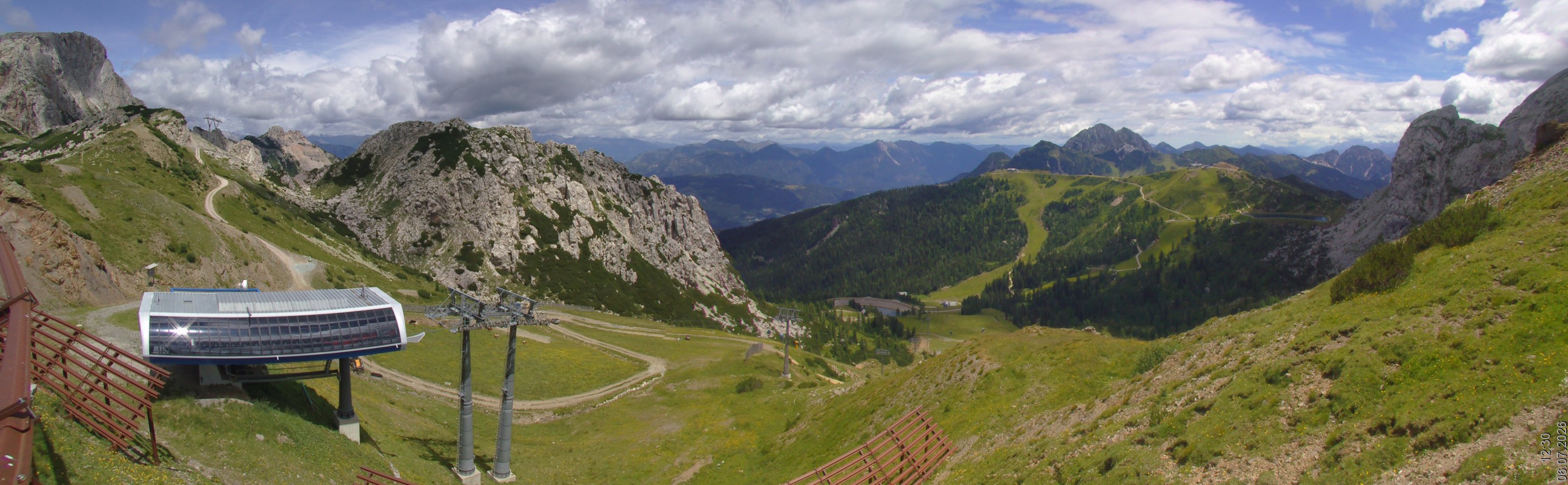 Archiv Foto Webcam Rudnigsattel - Blick Richtung Tressdorfer Höhe