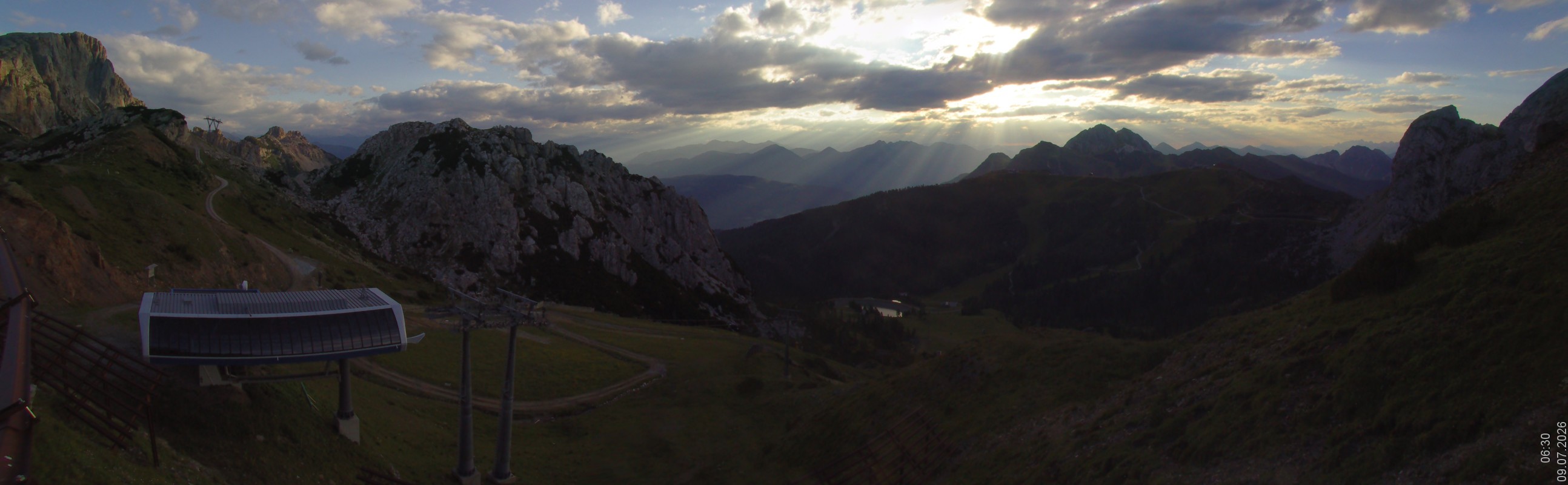Archiv Foto Webcam Rudnigsattel - Blick Richtung Tressdorfer Höhe