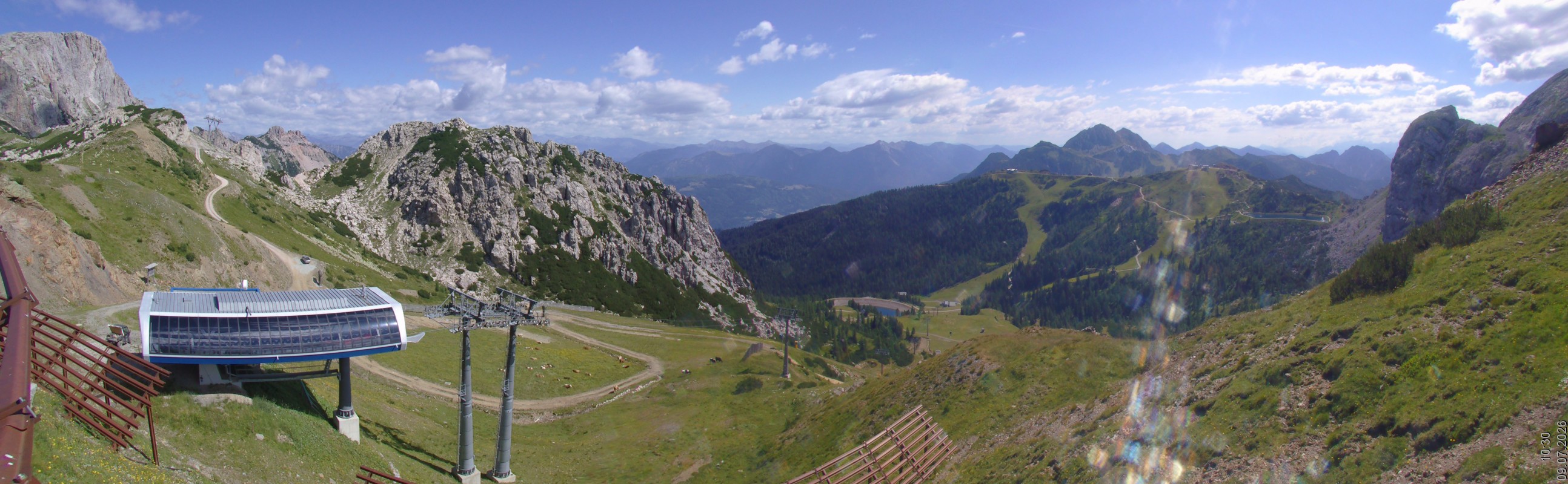 Archiv Foto Webcam Rudnigsattel - Blick Richtung Tressdorfer Höhe