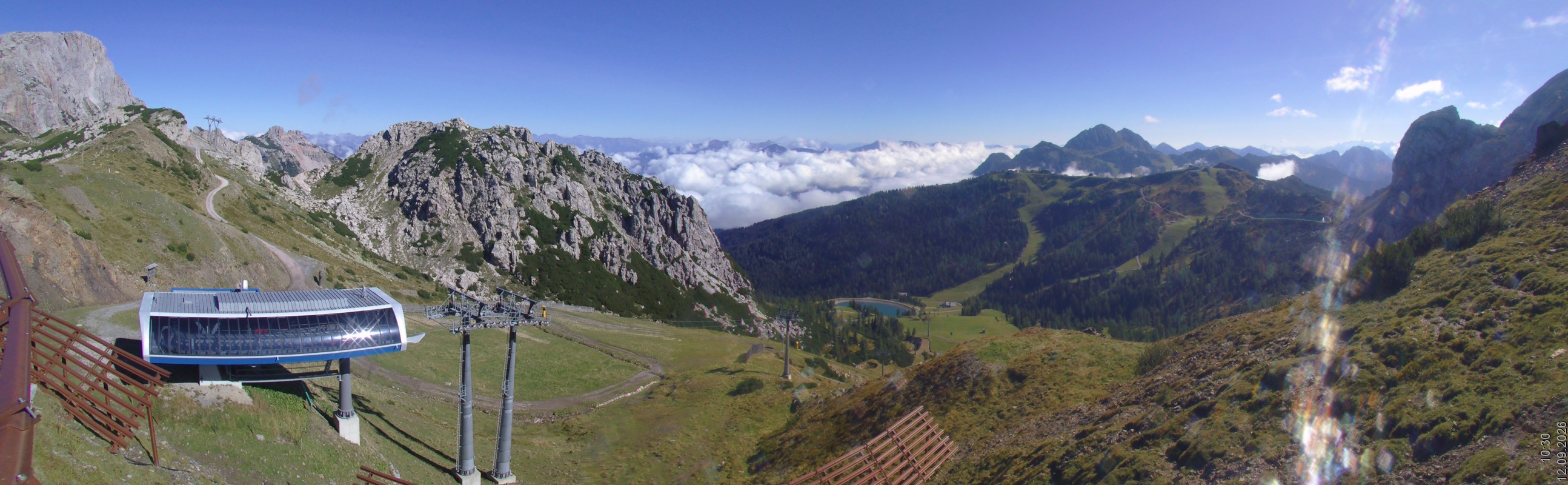 Archiv Foto Webcam Rudnigsattel - Blick Richtung Tressdorfer Höhe