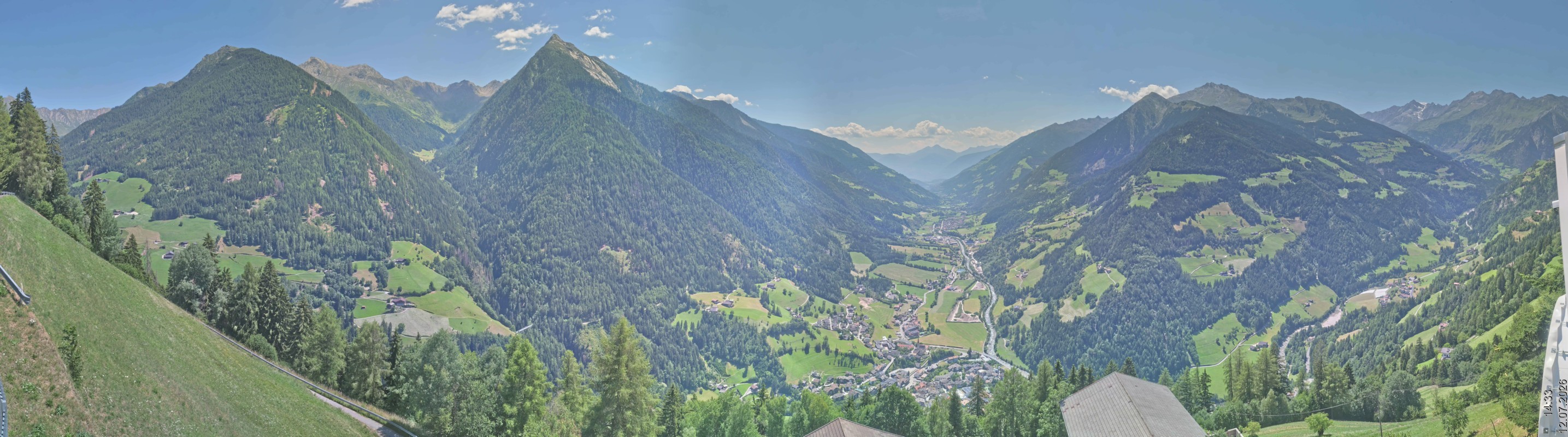 Archived image Webcam Panoramic View Passeier Valley