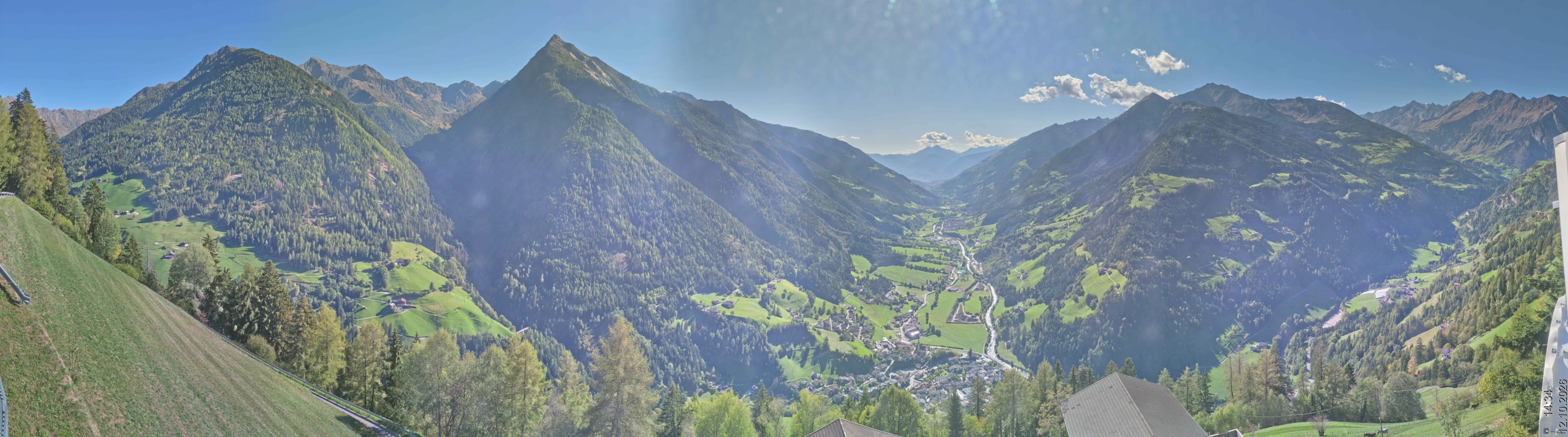 Archived image Webcam Panoramic View Passeier Valley