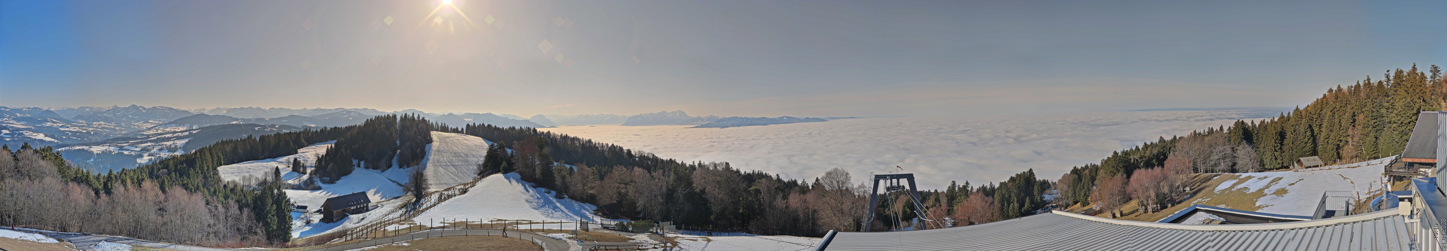 Archived image Webcam Top Station Pfänderbahn