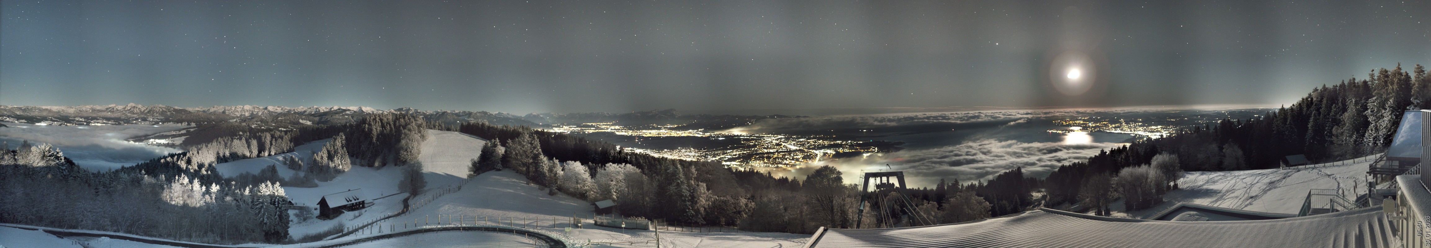 Archiv Foto Webcam Bregenz: Bergstation Pfänderbahn