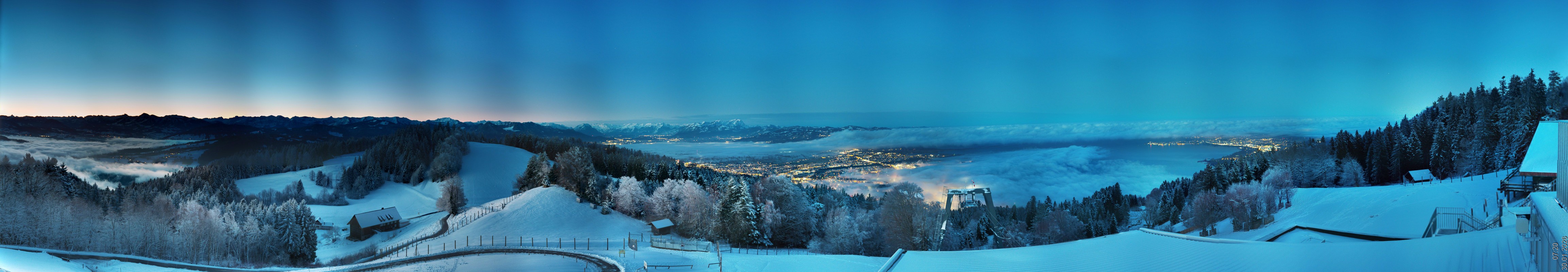 Archiv Foto Webcam Bregenz: Bergstation Pfänderbahn