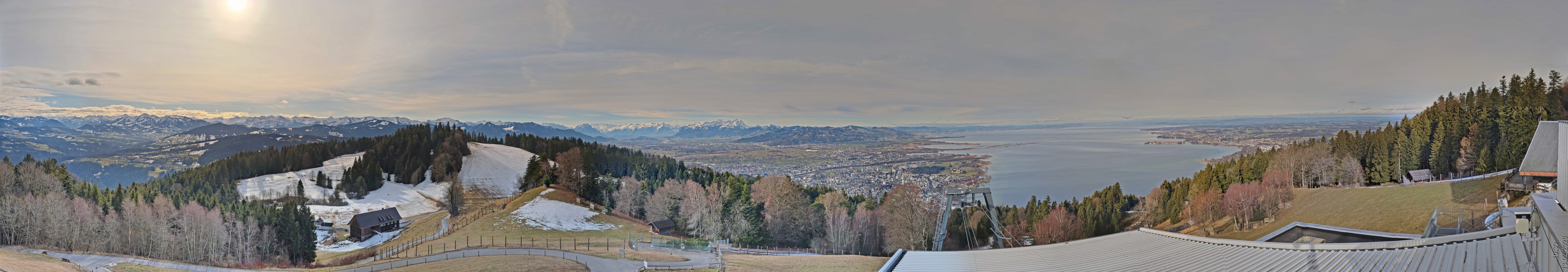 Archiv Foto Webcam Bregenz: Bergstation Pfänderbahn