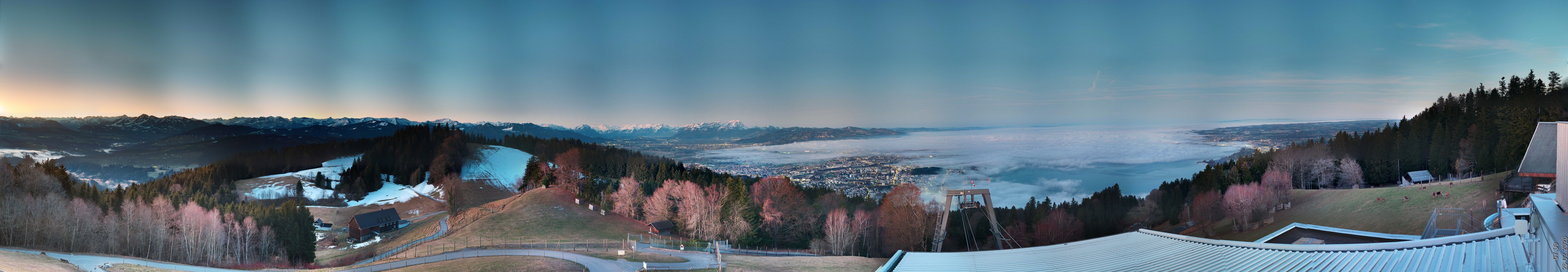 Archiv Foto Webcam Bregenz: Bergstation Pfänderbahn