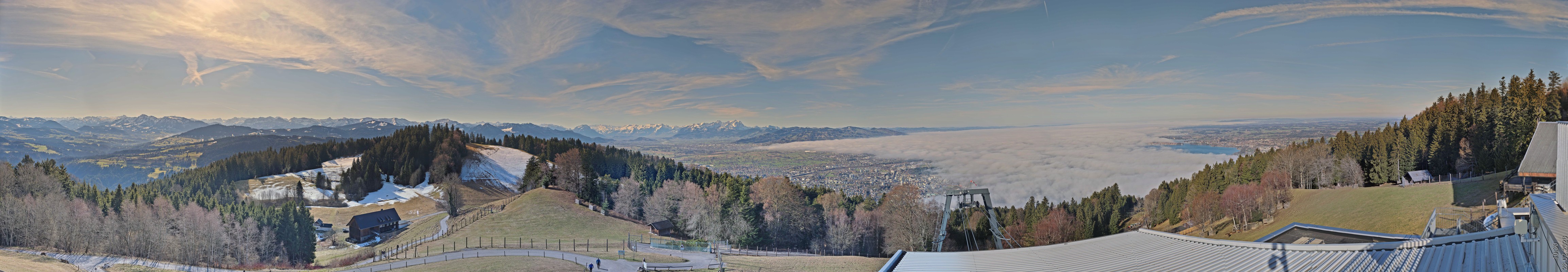 Archiv Foto Webcam Bregenz: Bergstation Pfänderbahn